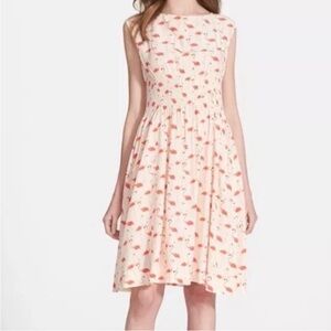 Kate Spade Silk Flamingo Dress